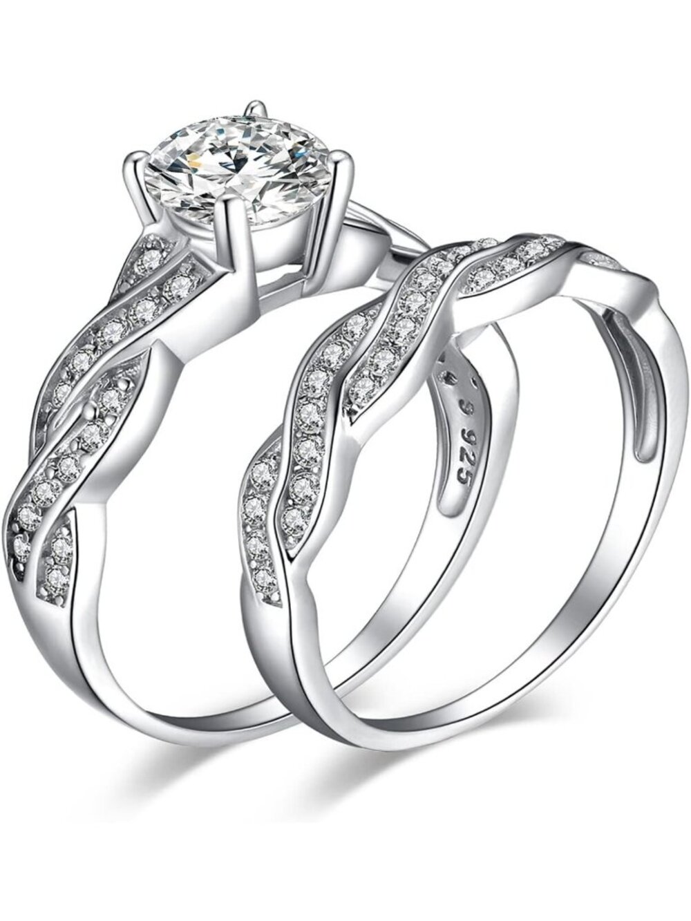 Stunning Women's Wedding Bands & Engagement Rings with Cubic Zirconia Sparkle